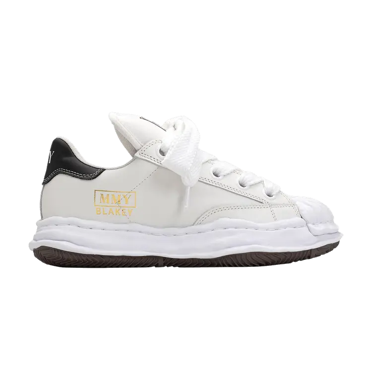 

Кроссовки Maison Mihara Yasuhiro Blakey Puffer OG Sole Leather Low 'White', белый