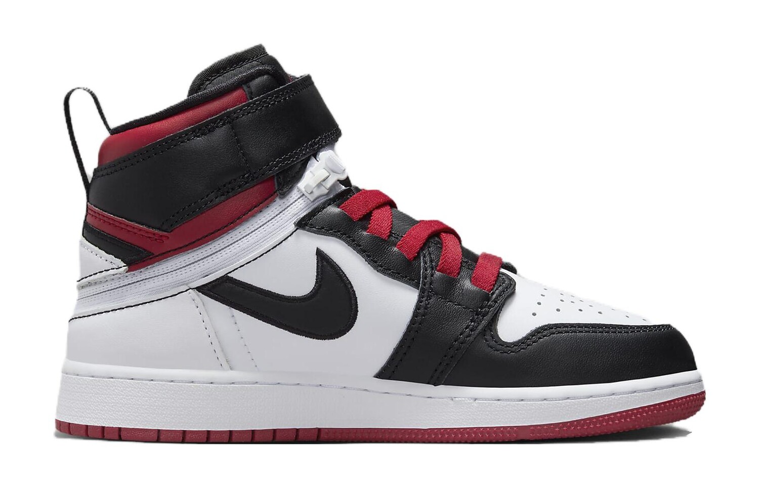 Баскетбольные кроссовки Air 1 Kids женские Jordan, черный/красный — фото 2