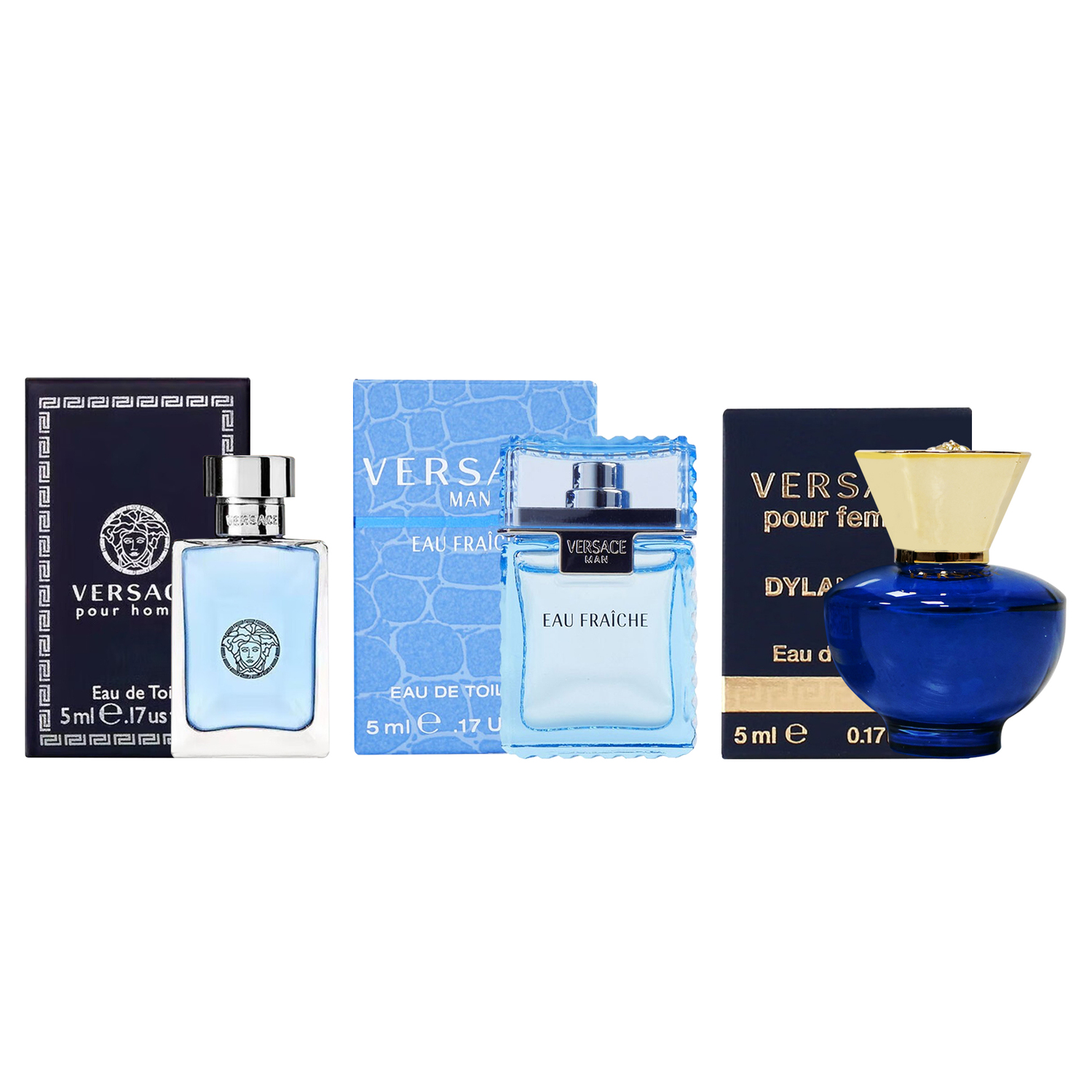 

Набор пробников духов два предмета парфюмерная вода туалетная вода 5мл*2 VERSACE