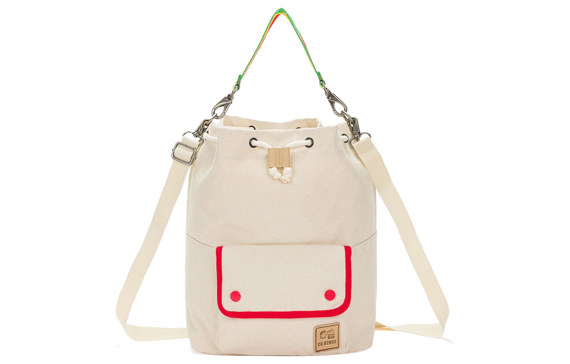 

Vans Хлопковая сумка-ведро ручная сумка через плечо кроссбоди обычная женская экрю