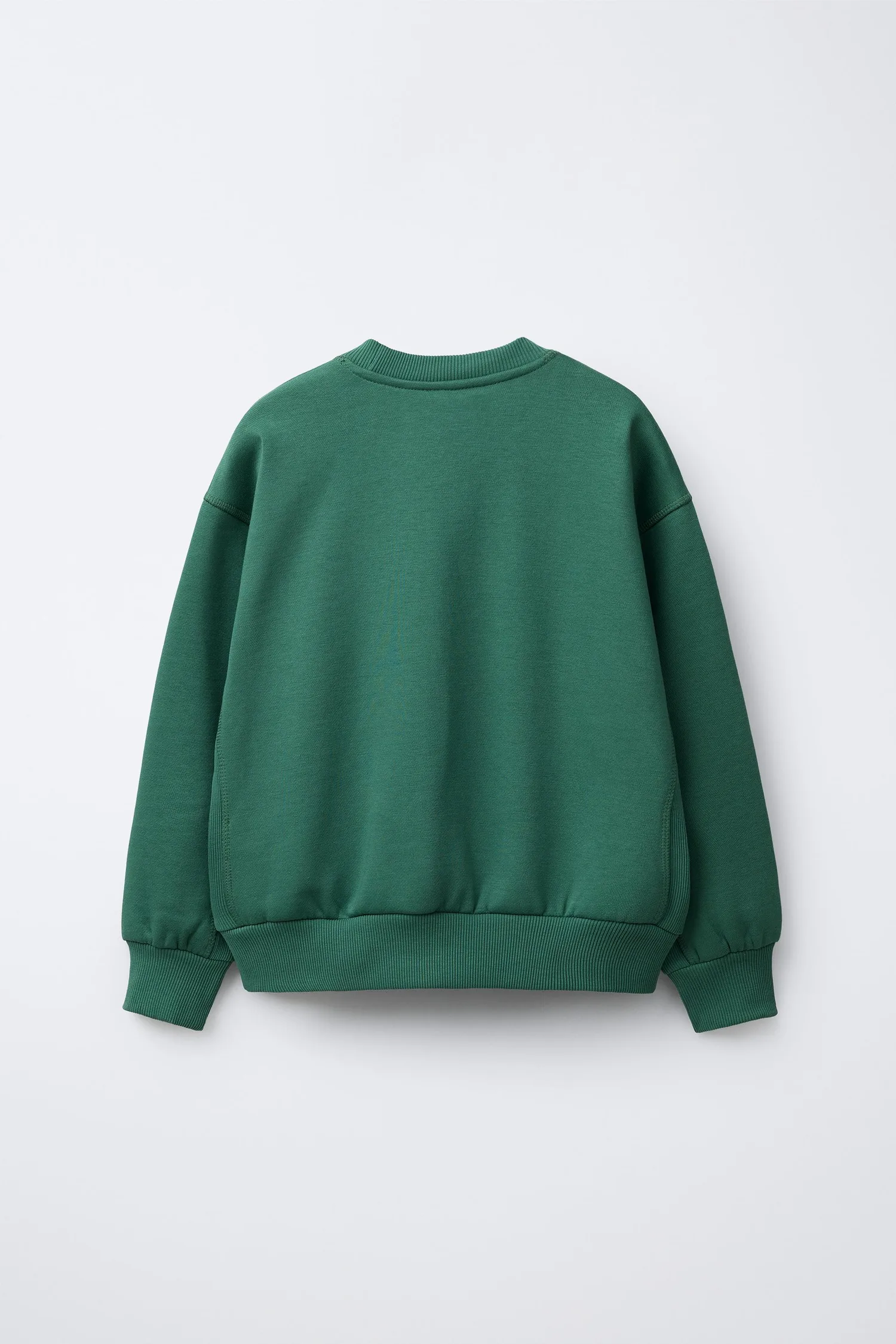 Комплект из спортивной толстовки и спортивных штанов с вышитым текстом Zara, зеленый — фото 3
