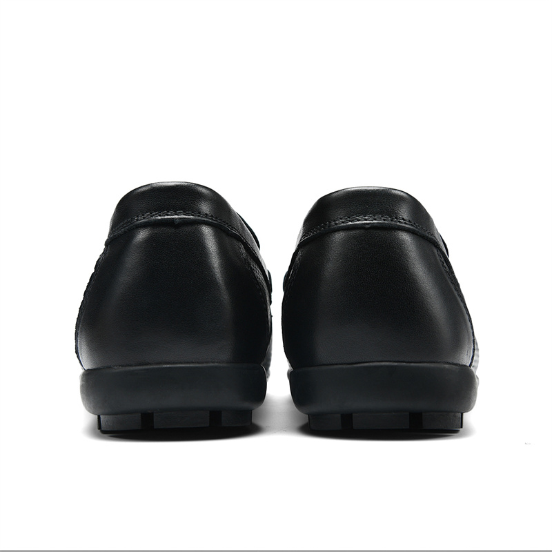 SEPTWOLVES Мокасины мужские черно-белые, цвет Black (Standard Leather Shoe Size) — фото 4
