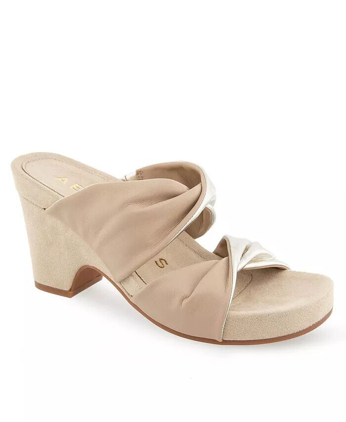 

Женские босоножки Mercer на танкетке Aerosoles, бежевый
