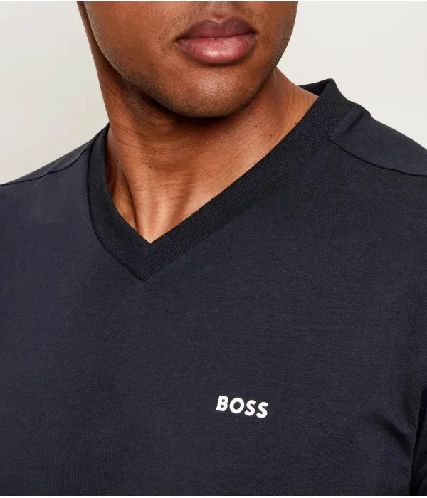 Футболка Футболка V regular fit Boss Green, темно-синий — фото 4
