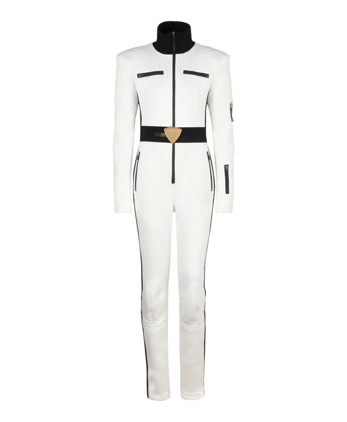 

X rossignol — лыжный костюм с монограммой Balmain, белый