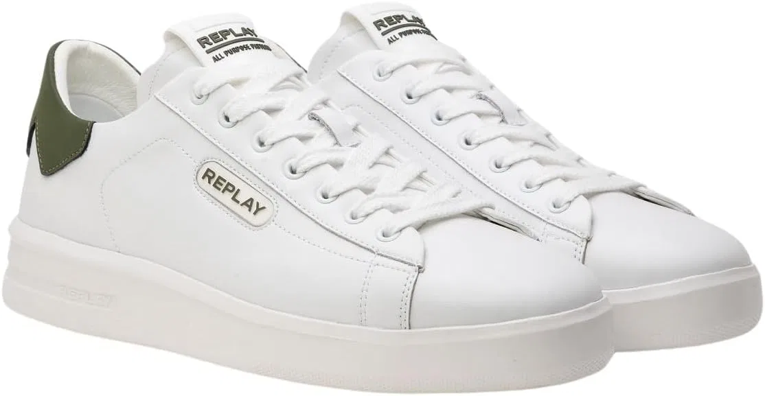 Мужские кроссовки REPLAY Gmz4o .000.c0005l, 071 White Green