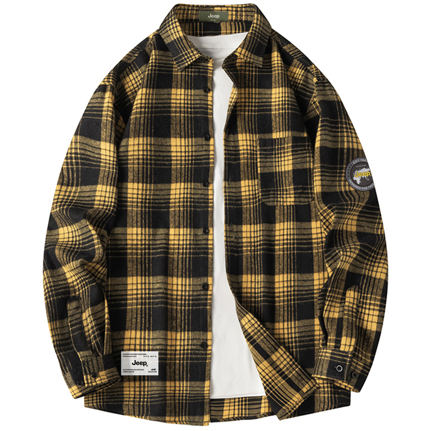 

Рубашка унисекс Jeep, желтый