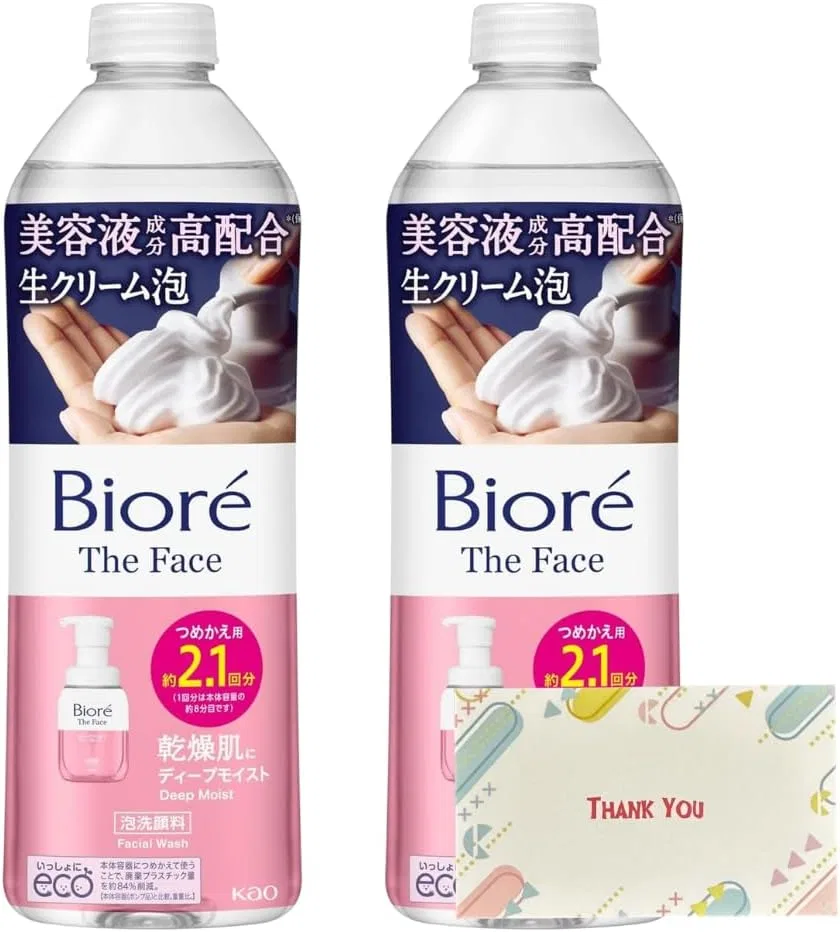 Набор для умывания Biore The Face Deep Moist, 340 мл, 2 шт, Kunutonn