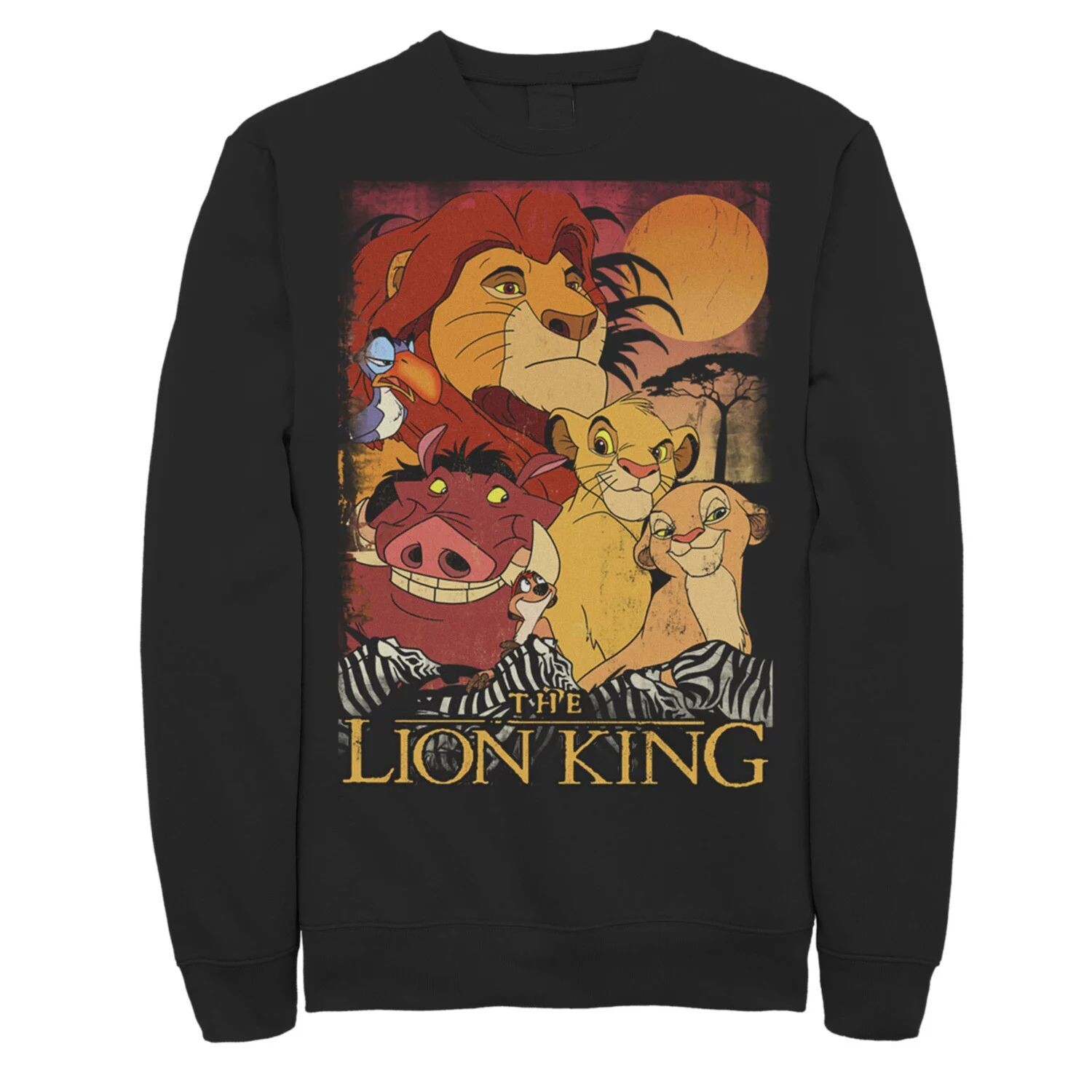 

Мужской свитшот The Lion King Happy Group Disney, черный