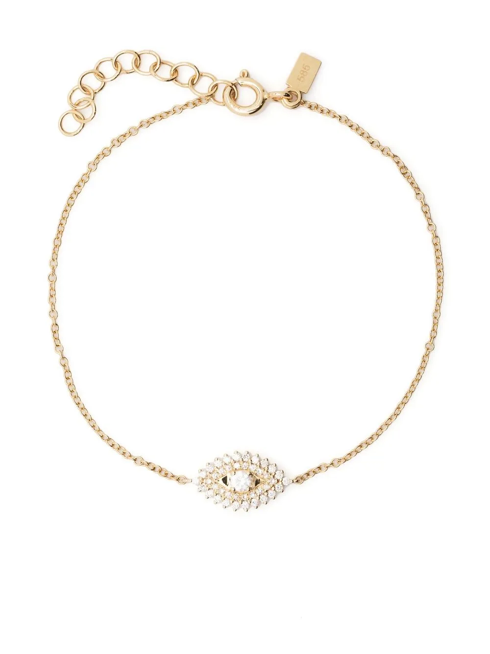 

Браслет Evil Eye из желтого золота с бриллиантами Ef Collection, золотой
