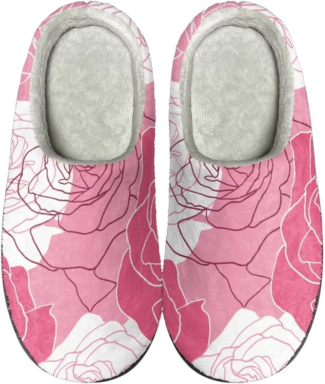 

Теплые тапочки для пары и семьи, осенне-зимняя обувь для дома и общежития, с мягкой подошвой и противоскользящей структурой, для женщин и мужчин Giftpuzz, розовый