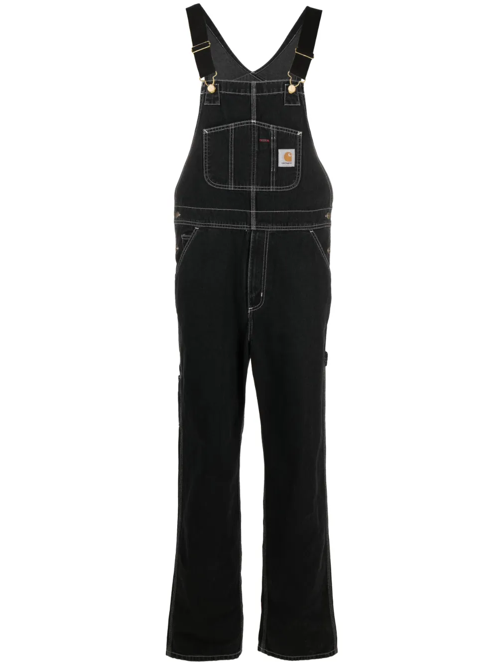 

Прямой комбинезон с нашивкой-логотипом CARHARTT WIP, черный