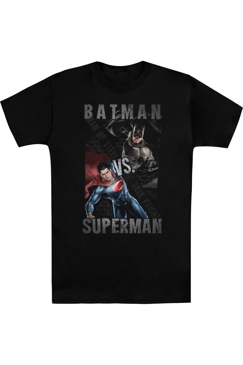

Футболка с коротким рукавом Batman V Superman Hero Split для взрослых Gildan, черный