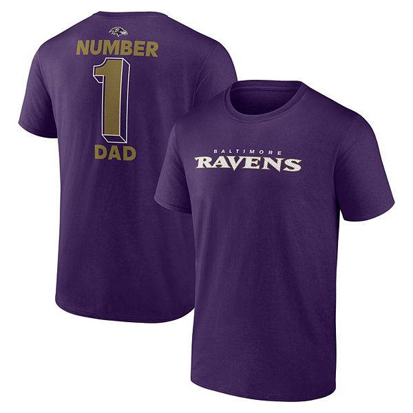 

Футболка мужская purple Baltimore Ravens #1 Dad Unbranded