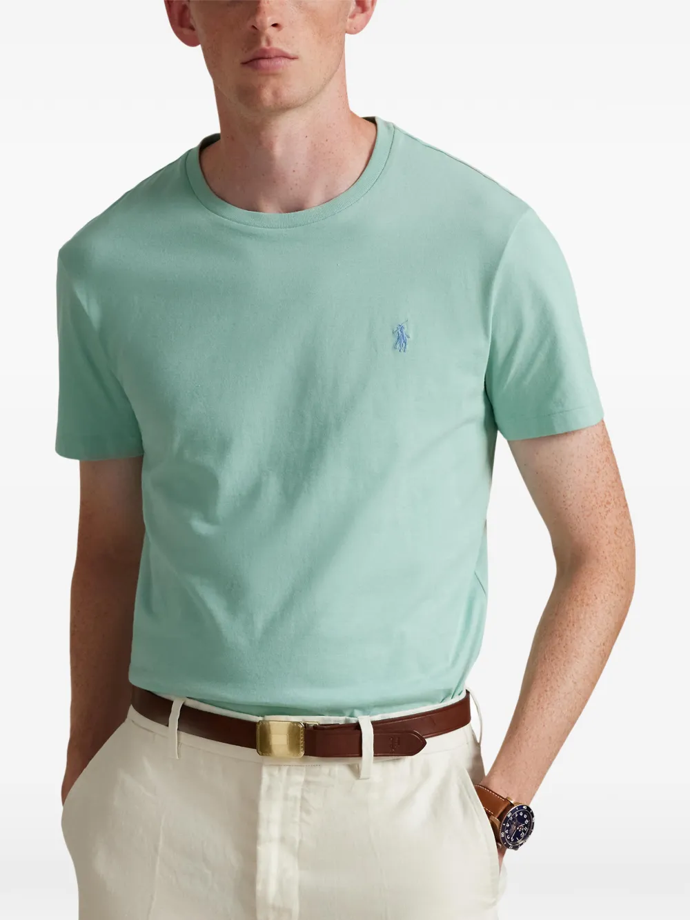 Футболка с круглым вырезом Polo Ralph Lauren, зеленый — фото 3