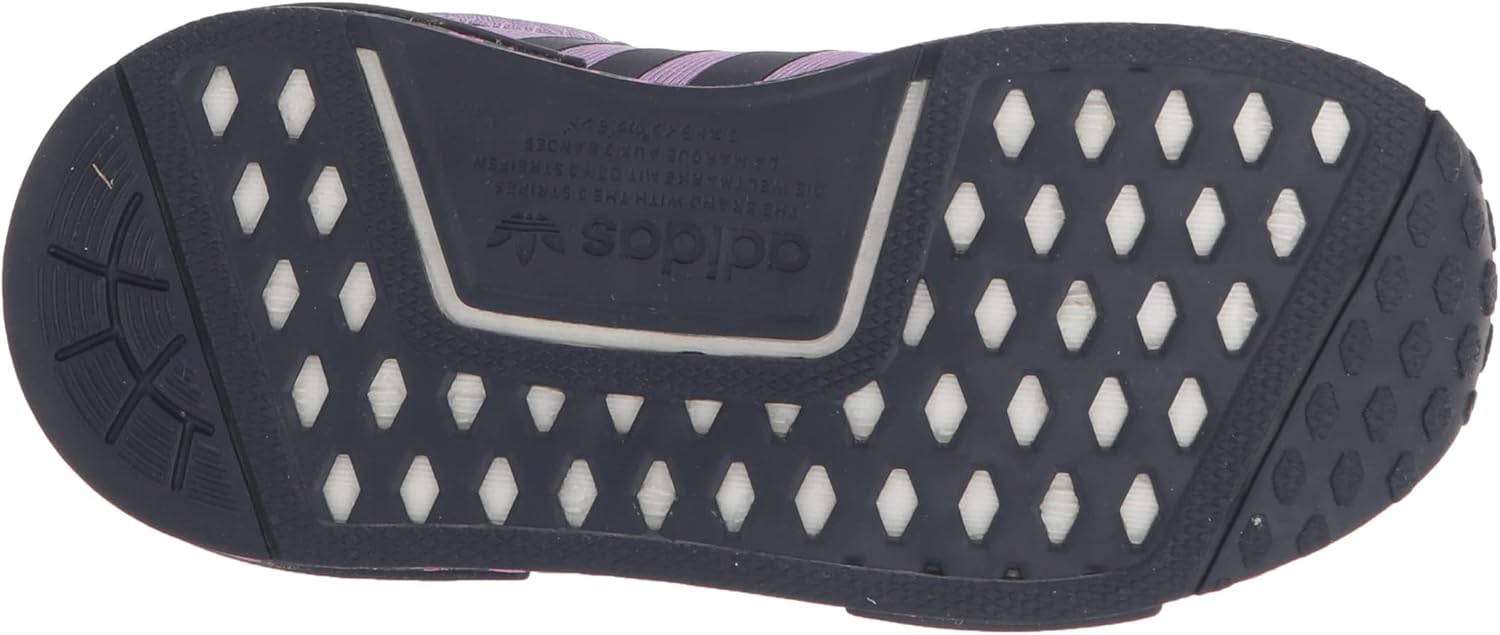 Кроссовки adidas Unisex-Child NMDr1 C (для маленьких детей), белый/синий/фиолетовый — фото 4