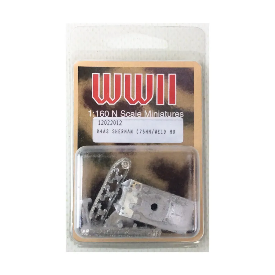 

M4A3 Sherman (75 мм со сварным корпусом), WWII Miniatures (1:160)