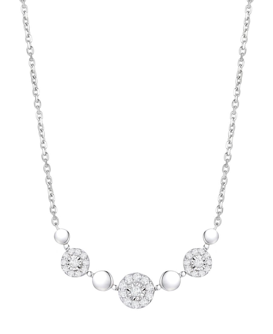 

Колье с бриллиантами (1/4 карата) из стерлингового серебра Macy's, Sterling Silver