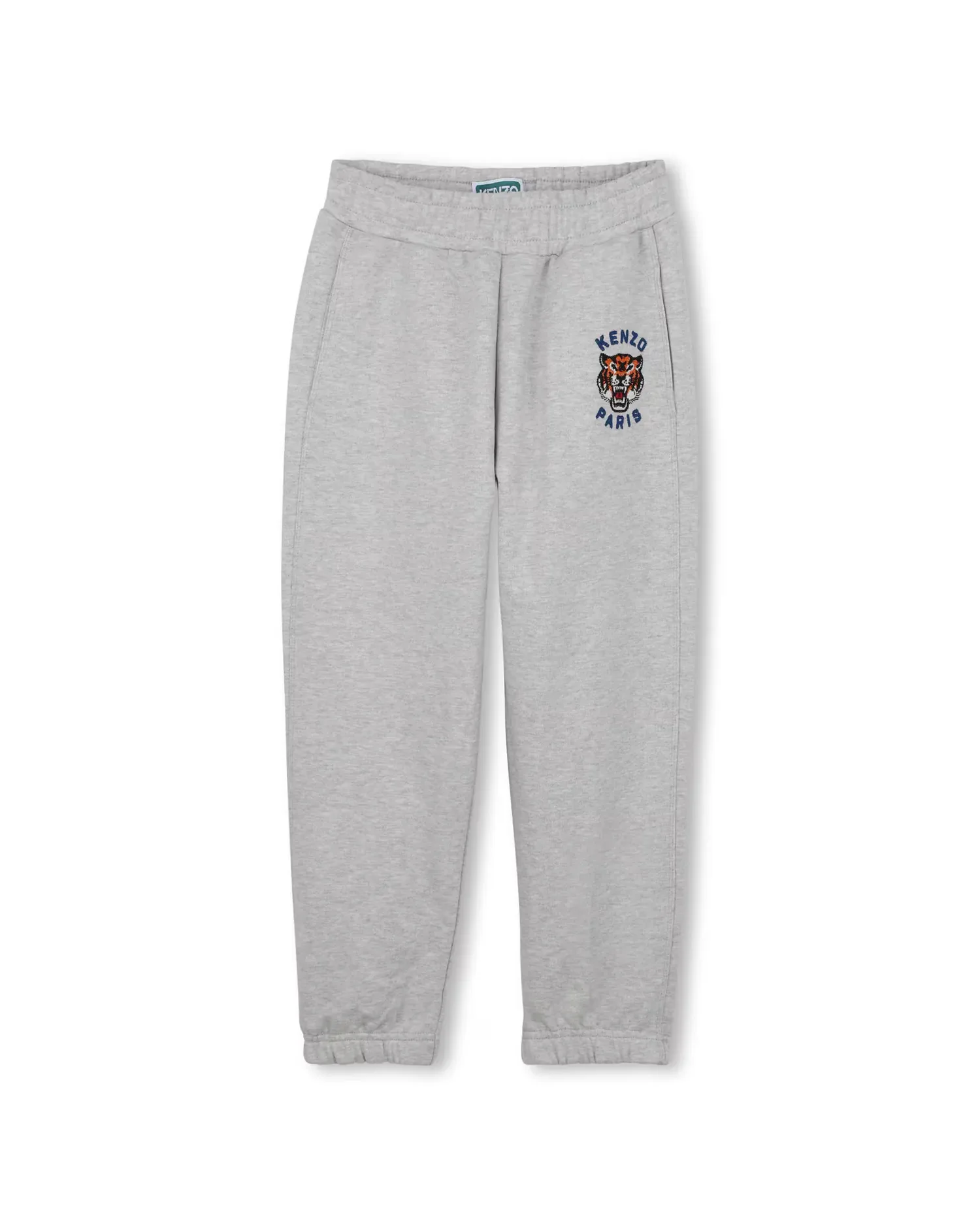 Спортивные брюки унисекс из хлопка однотонные Kenzo Kids, серый