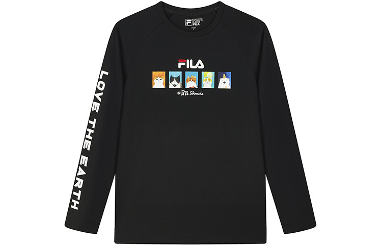 

Футболка мужская, цвет черный как смоль Fila, черный