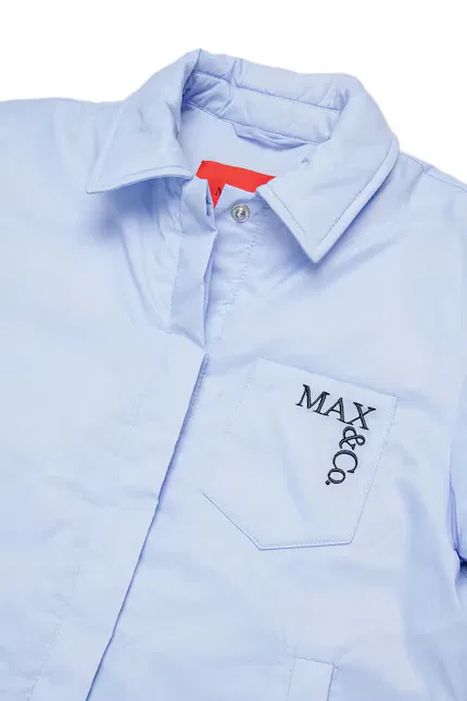 Куртка детская короткая из полиамида MAXJ49F Max&Co., синий — фото 3