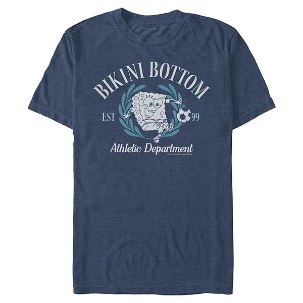 

Мужская футболка с принтом Spongebob Squarepants Bikini Bottom Athletic Department Nickelodeon