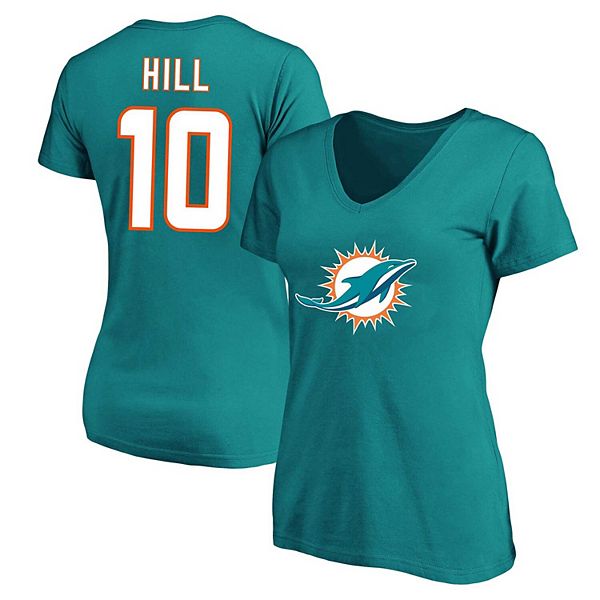 

Футболка Miami Dolphins с именем и номером Tyreek Hill, plus size Unbranded