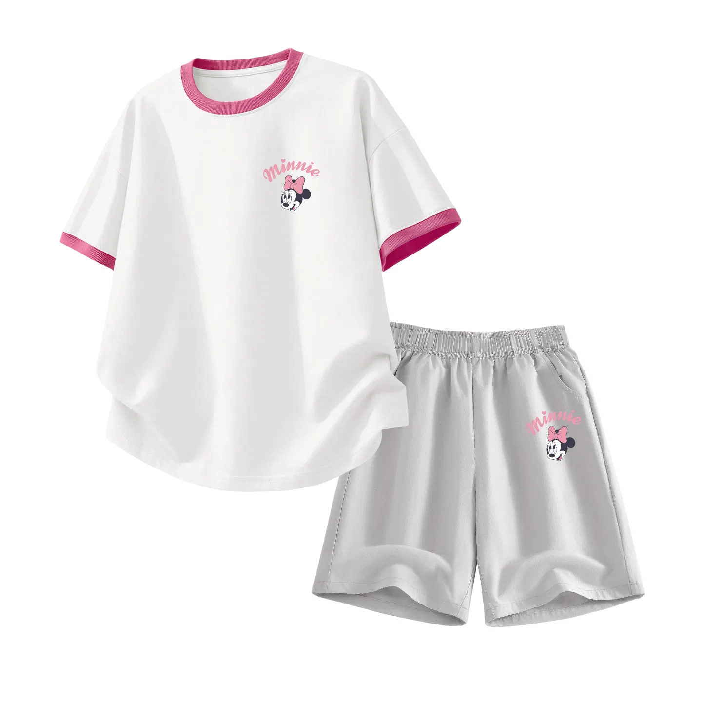 Детский спортивный костюм Casual Sportswear Disney в бело-сером
