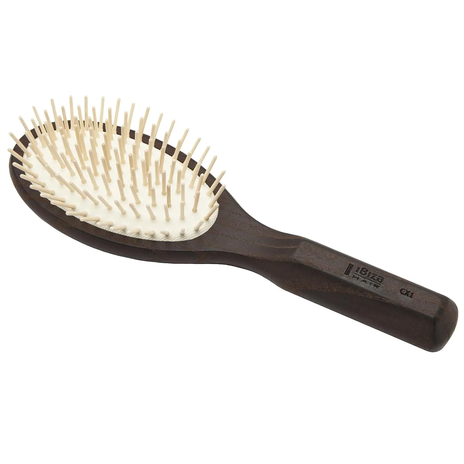 Профессиональные щетки для волос Ibiza Hair Professional CX Series: круглые, лопатообразные и овальные. CX1 - Овальная паддл-щетка с деревянными штифтами