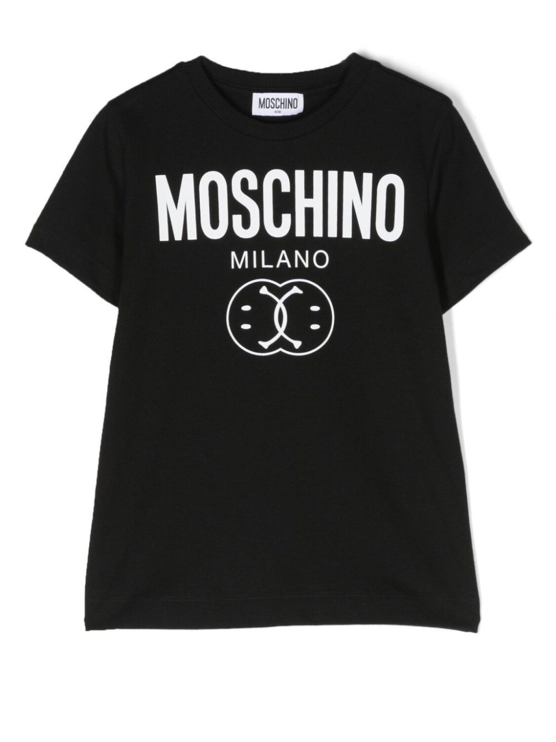 

Moschino Kids футболка с логотипом, черный