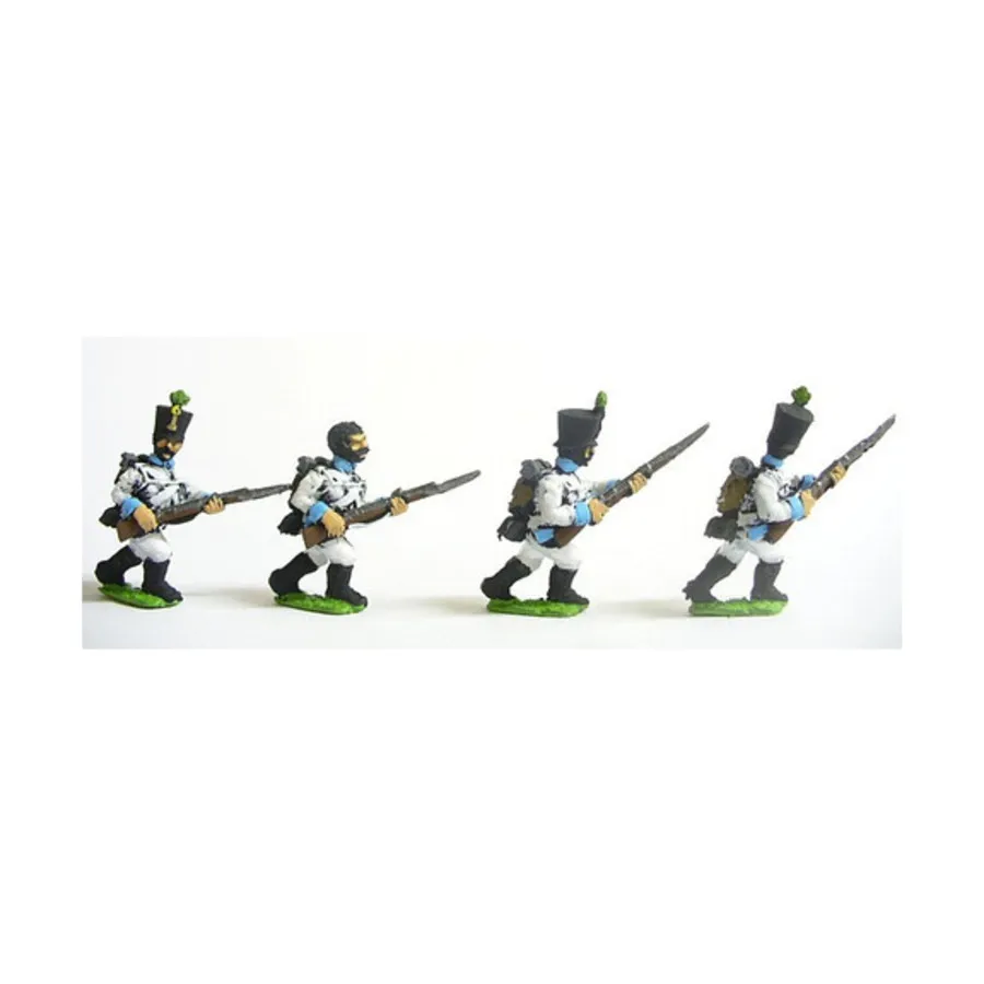 

Немецкий стрелок в кивере - атакующий, разный, Napoleonic Miniatures - Austrian (15mm)