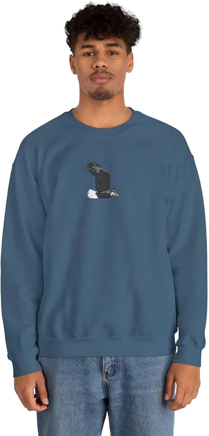 Толстовка Soaring Bald Eagle Embroidered Bird Unisex Heavy Blend — фото 4