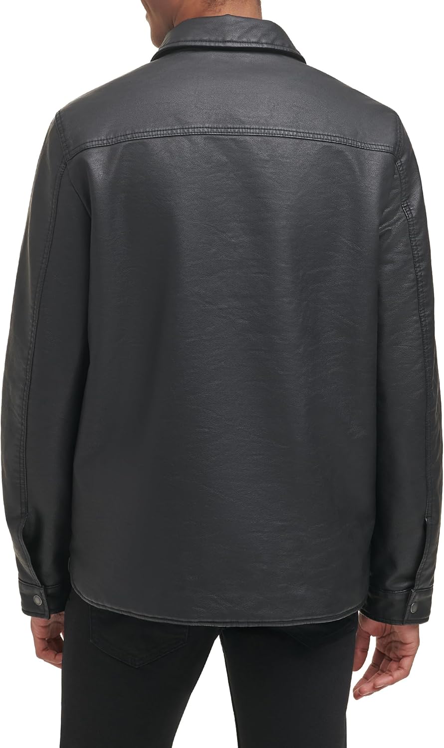 Мужская куртка Levi's из искусственной кожи с капюшоном и полировкой, New Black — фото 3