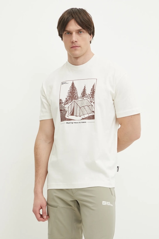 

Футболка Freeroamer Jack Wolfskin, бежевый