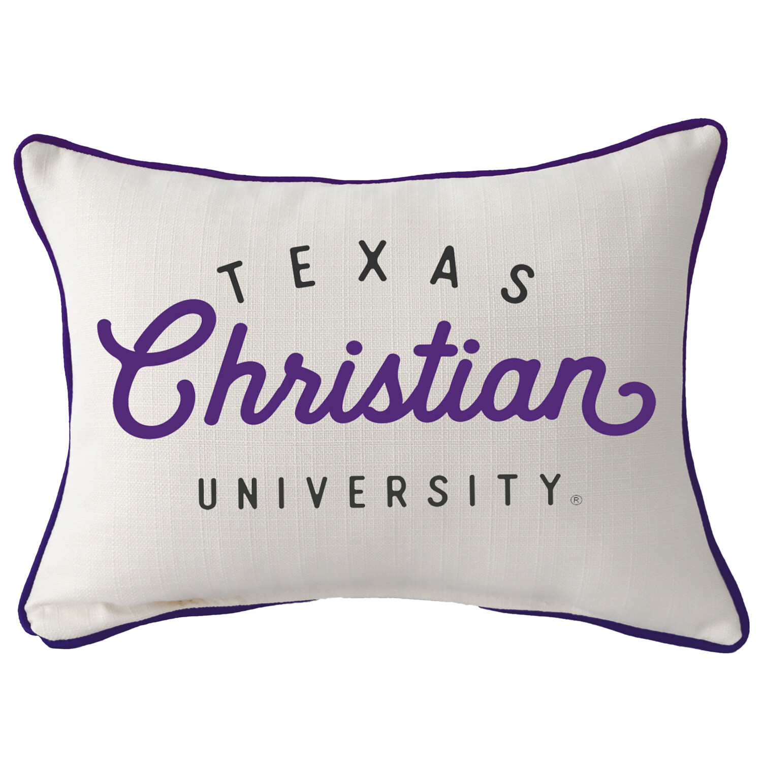 

Прямоугольная подушка TCU Horned Frogs Heritage с окантовкой, белый/фиолетовый