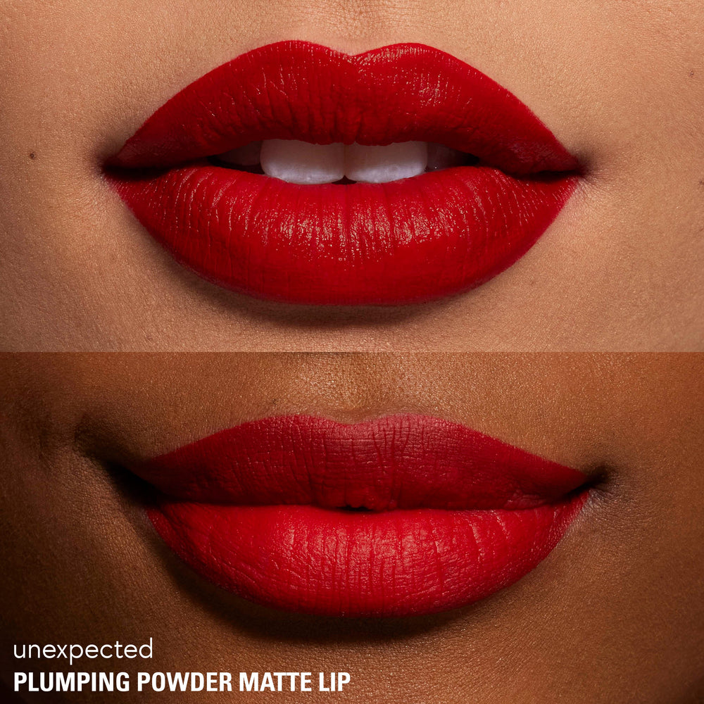 Жидкая помада Kylie Cosmetics Plumping Powder Matte Lip, bright yellow red/unexpected — фото 3