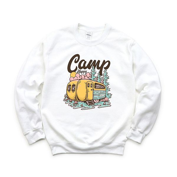 

Свитшот Camp happy Simply Sage Market, White