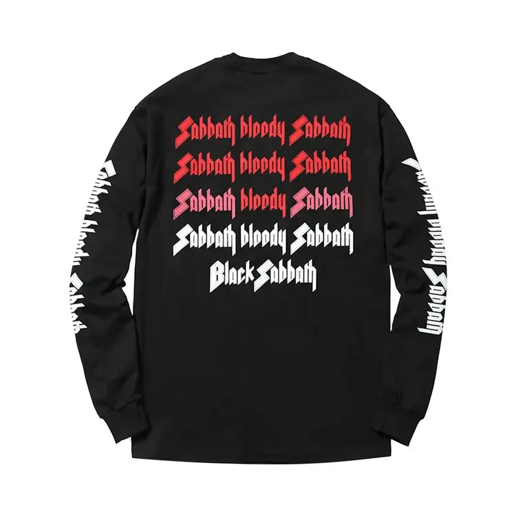 Футболка с длинными рукавами Supreme Black Sabbath, черная — фото 2