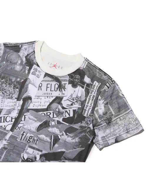 Детская футболка Jordan Brand MJ Brooklyn Collage AOP с коротким рукавом / Jordan Brand Kids MJ Brooklyn Collage AOP Short Sleeve Tee / NIKE 【SP】 — фото 3