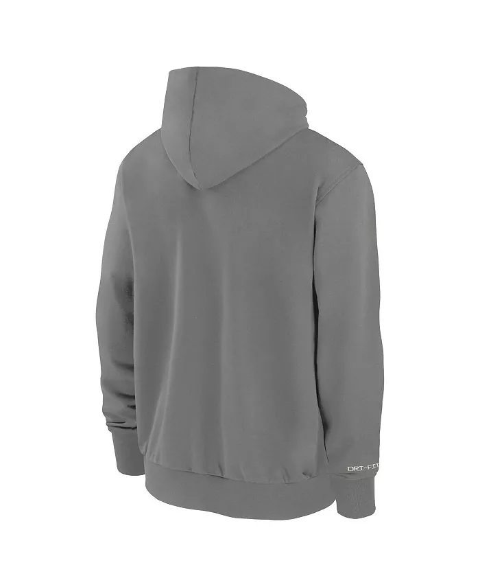 Мужская худи с полной застежкой-молнией Authentic Collection Travel Performance цвета древесного угля Chicago White Sox Nike — фото 3