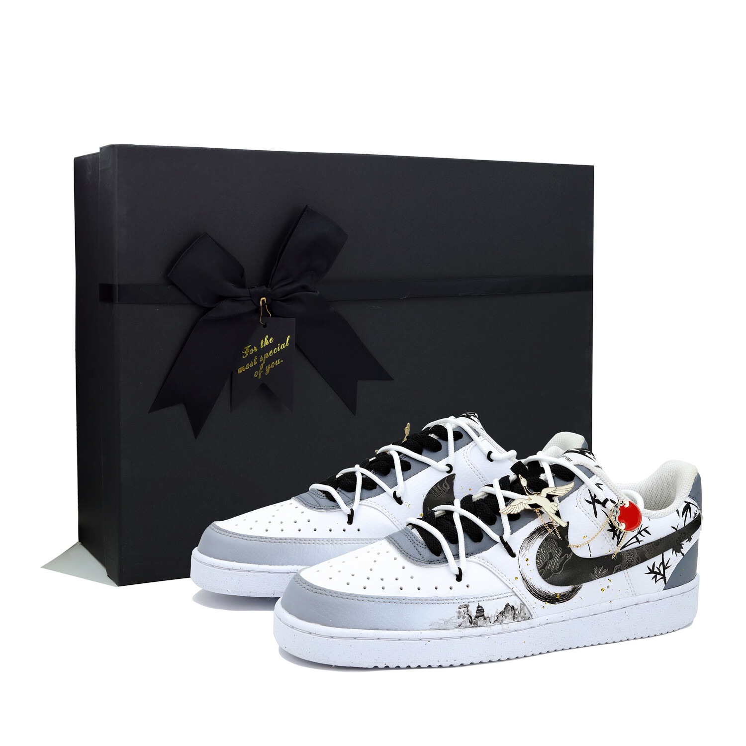 

Кроссовки Nike Court Vision 1 Skateboarding Shoes Men Low-top, черный