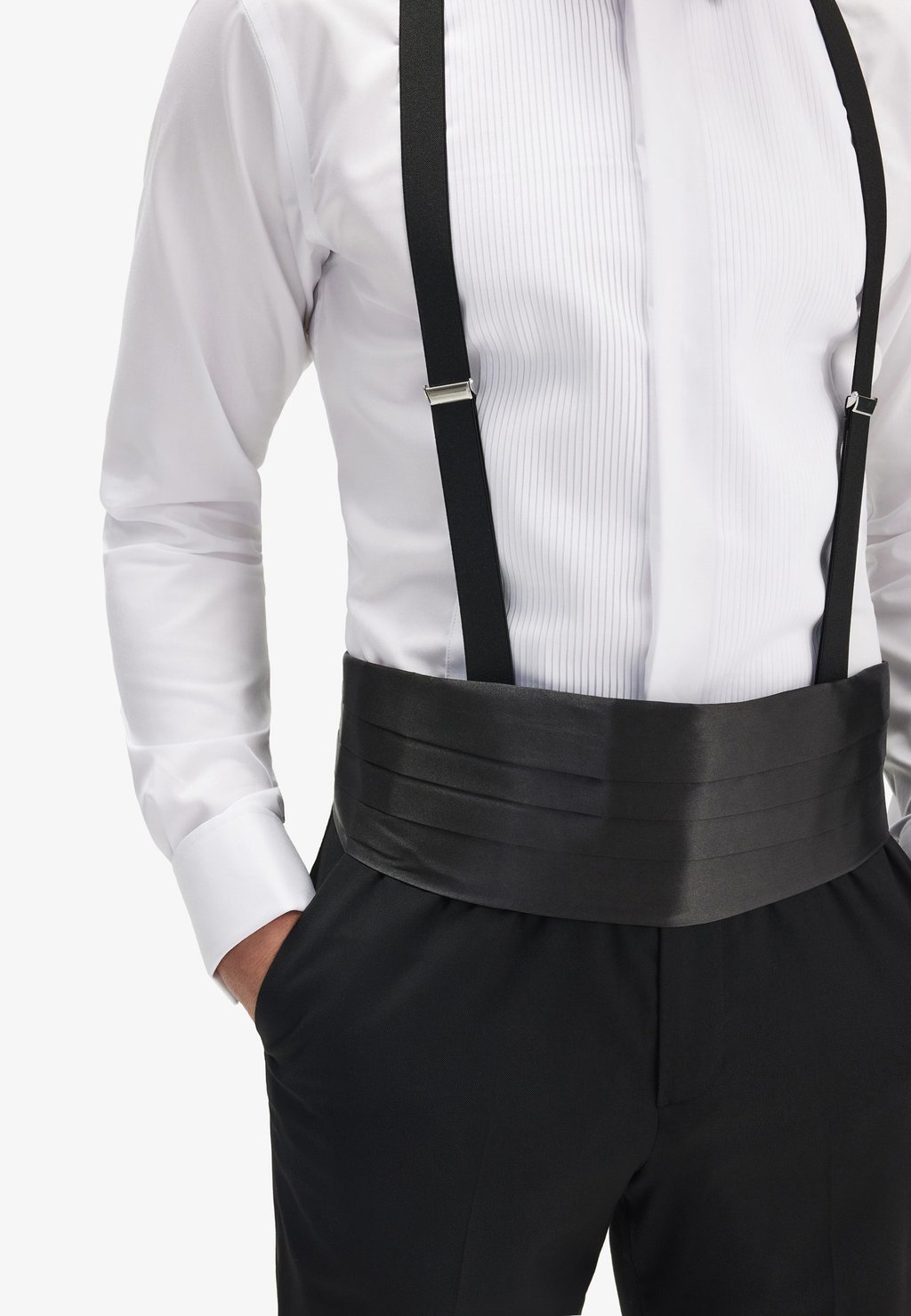 

Официальная рубашка DOUBLE CUFF TUXEDO John Henric, белый