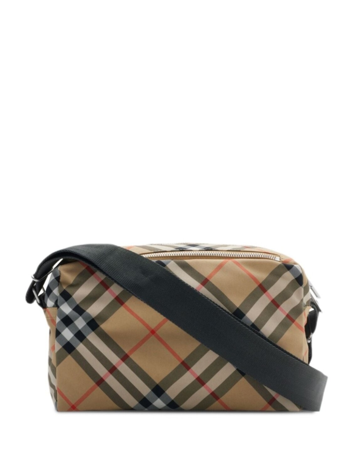 Burberry сумка-мессенджер в винтажную клетку, нейтральный цвет — фото 2