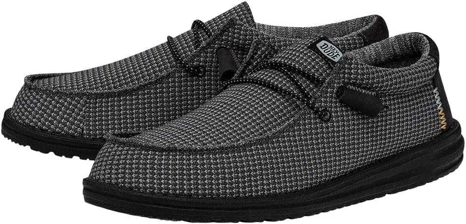 Мужские слипоны HEYDUDE Wally Sport Mesh, Charcoal — фото 2