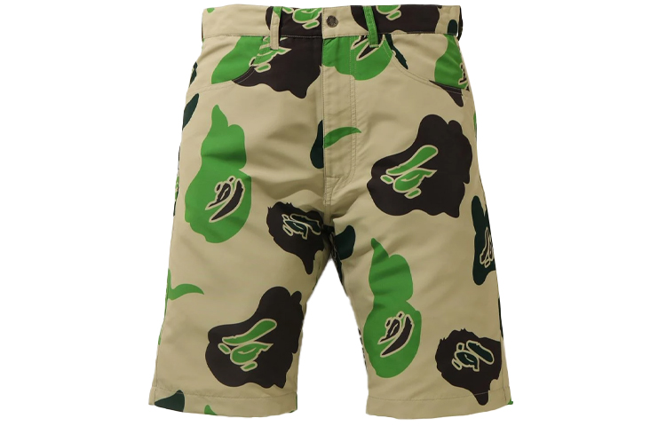 

Широкие шорты Bape Def Camo A BATHING APE, Khaki Camouflage
