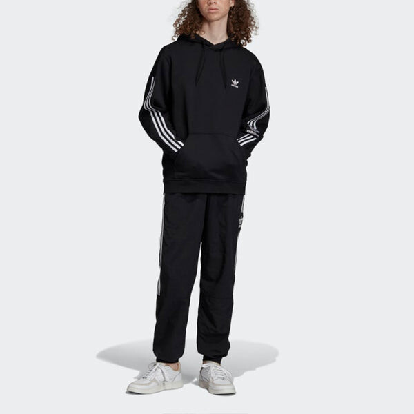 Толстовка adidas originals Lock Up Fleece Lined Casual Sports Pullover Black, черный — фото 3
