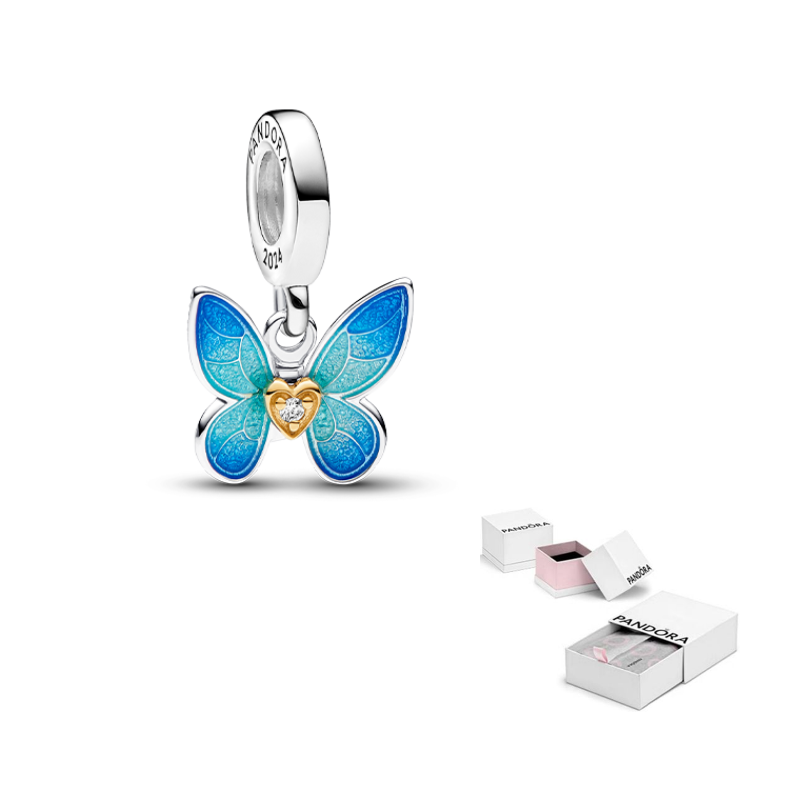 

Pandora Позолоченный медный серебряный сплав синтетический бриллиант 925 sterling silver подвески женские blue