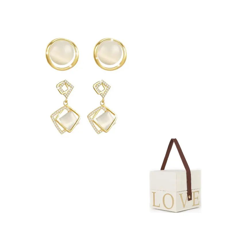 

Медный сплав Серьги-кольца 2 штуки Женские QIMEILA