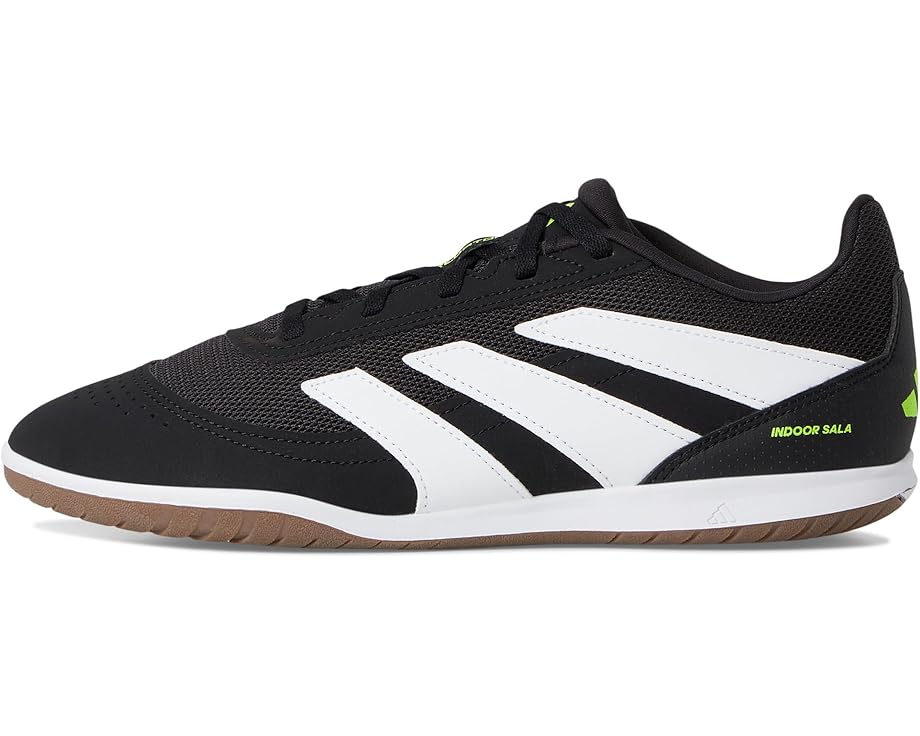 Кроссовки adidas Predator Club Indoor Soccer Cleats, цвет Black/White/Lucid Lemon — фото 4