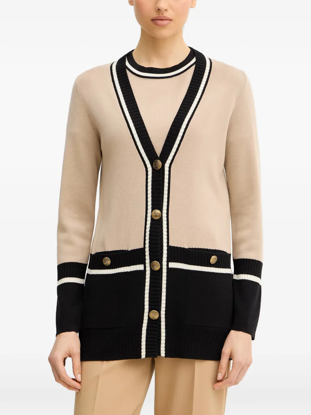 

Длинный кардиган Marinetta Luisa Spagnoli, бежевый